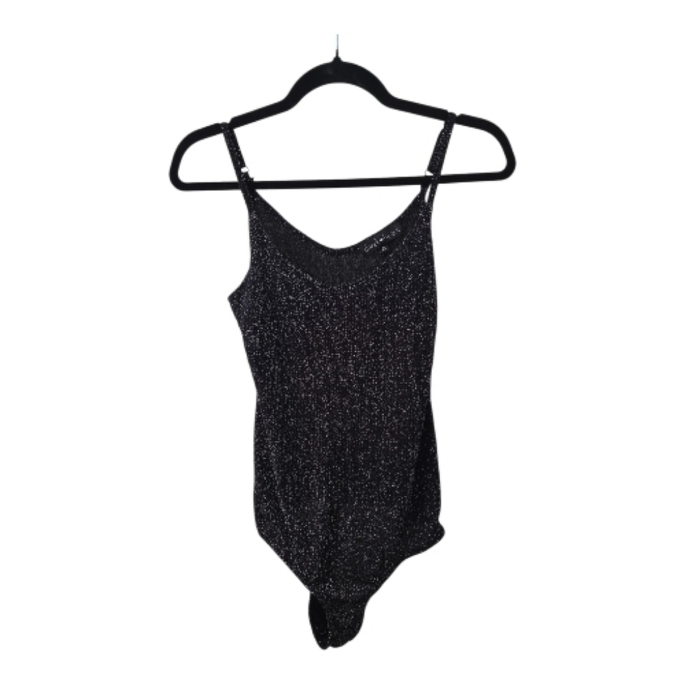 Derek Heart Black Sparkly Bodysuit
